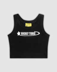 HiGHLY TOXIC CROP TOP BLACK